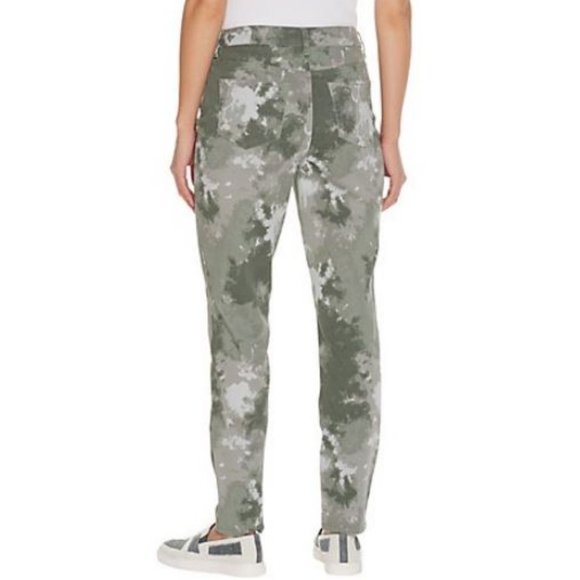 LOGO Printed Stretch Twill Ankle Skinny Jeans 2587 - Picture 2 of 2